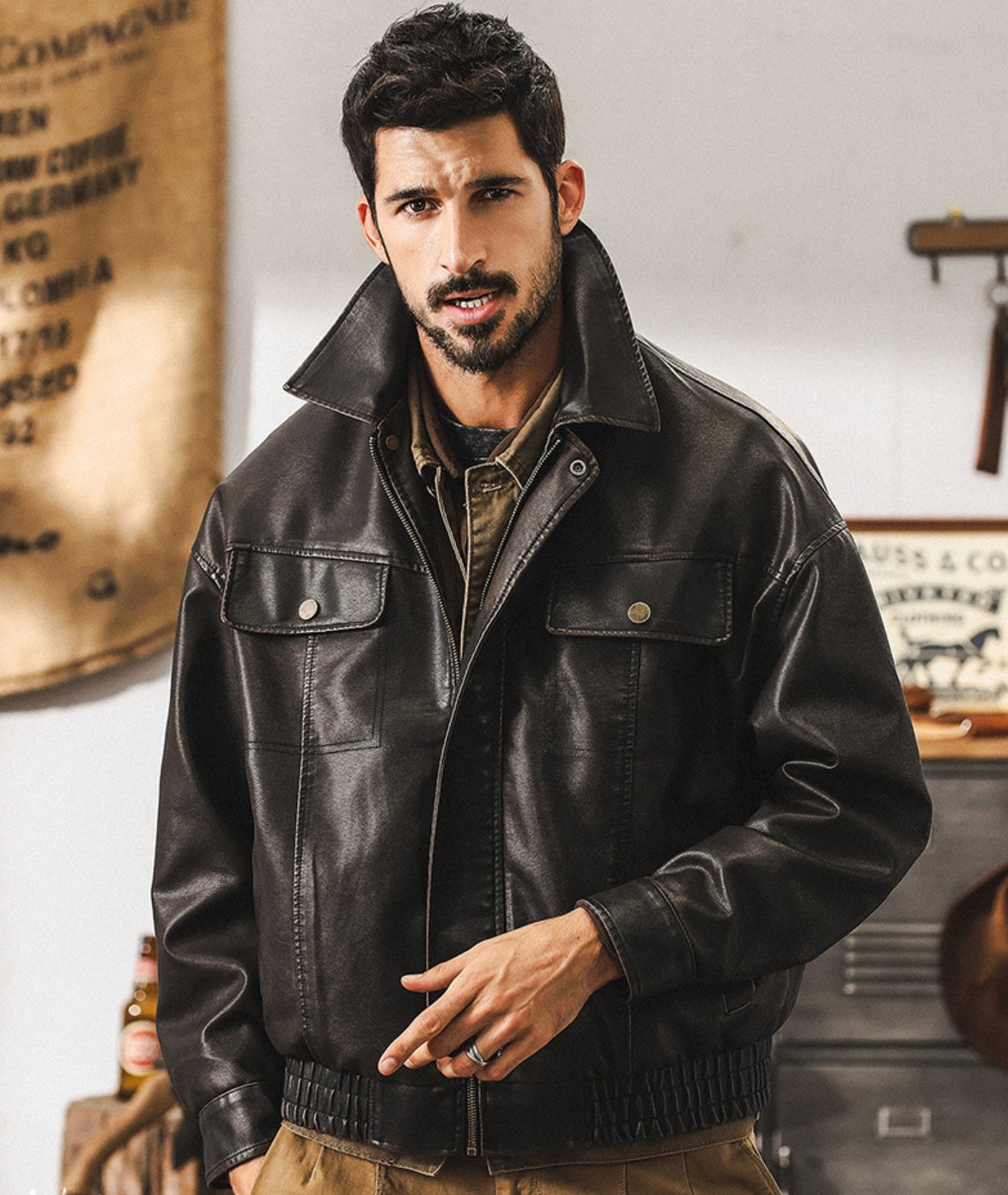 Bikers Leather Jacket – T.H.E.N.D : Rugged Luxury