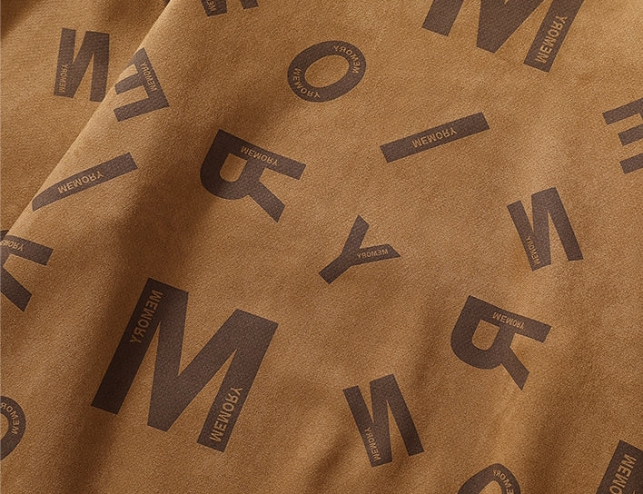 Urban Graphic Print Sweatshirt in Khaki