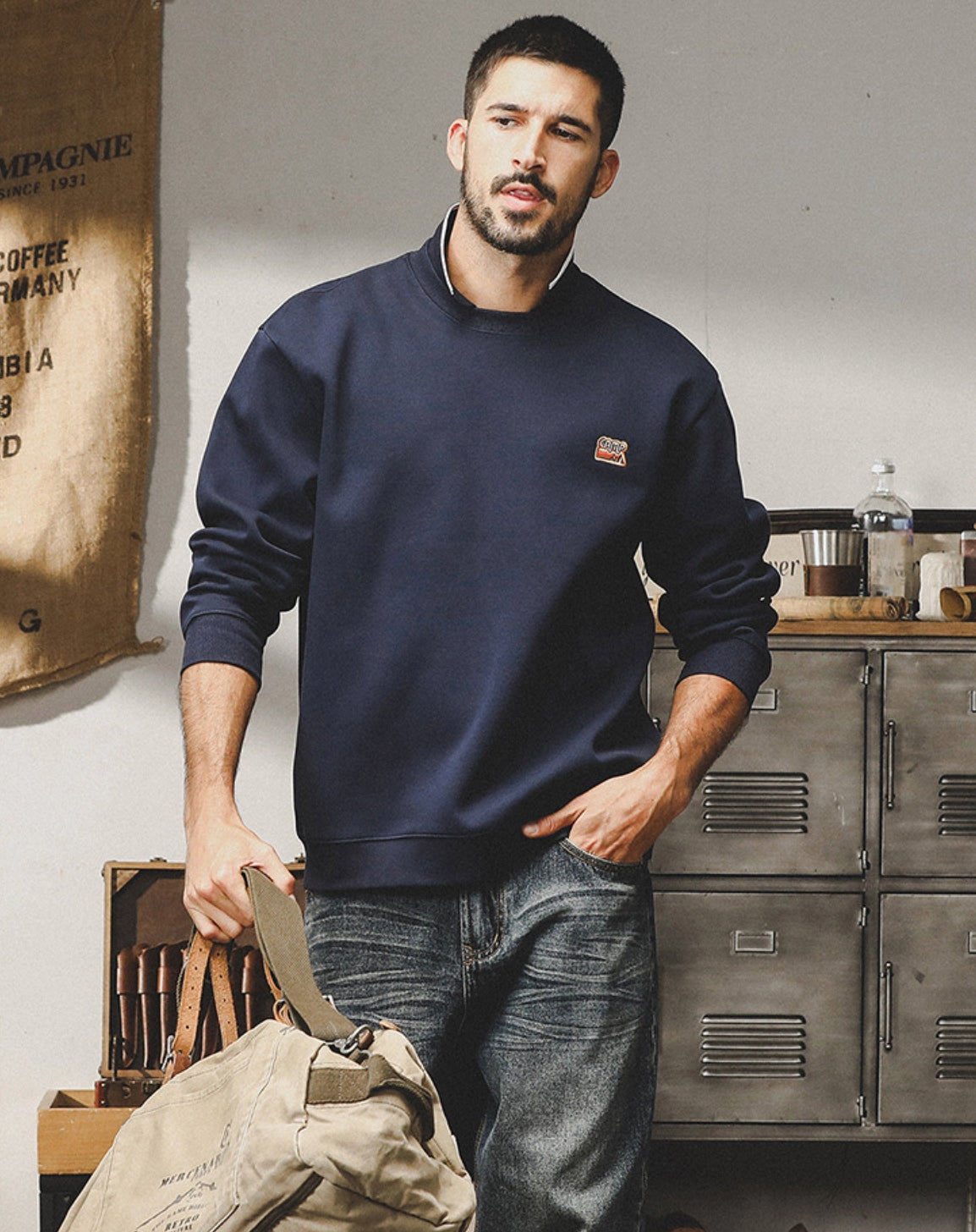 Classic Collared Sweatshirt