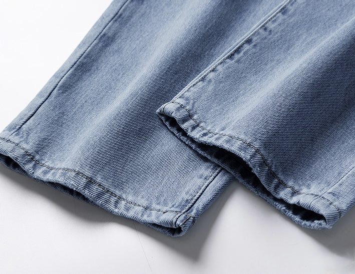 Classic Faded Blue Straight Denim