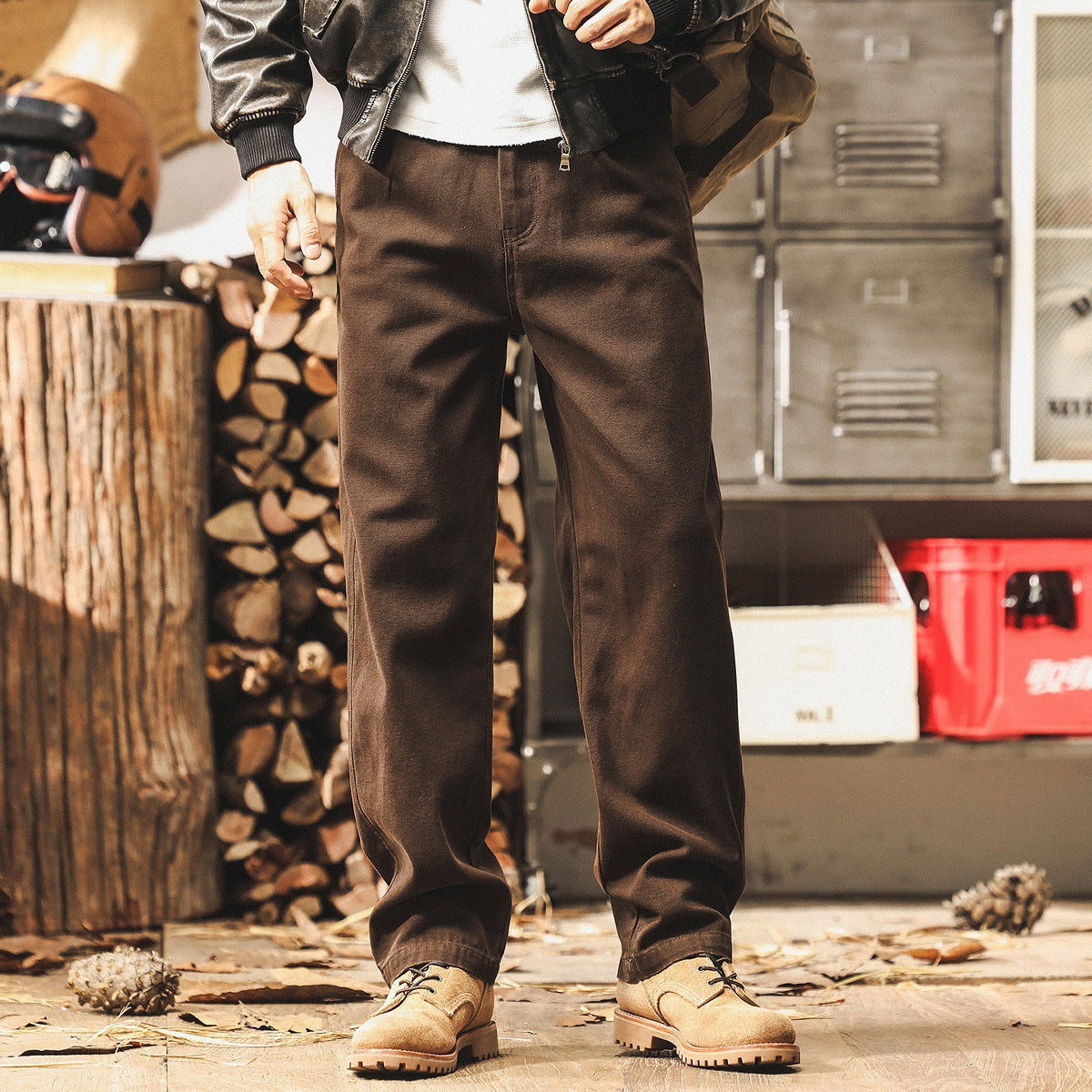 Relaxed Fit Denim Trousers