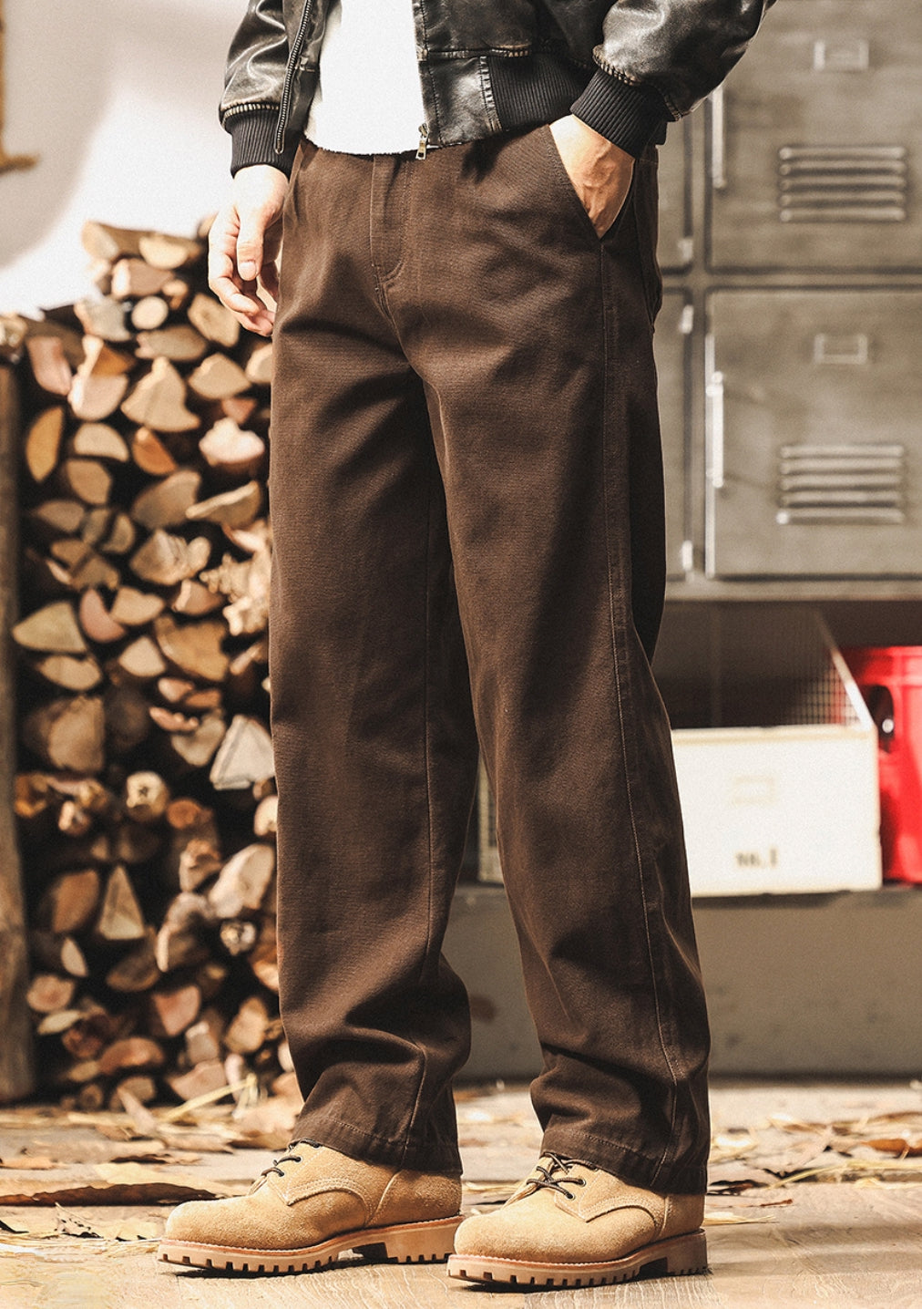 Relaxed Fit Denim Trousers