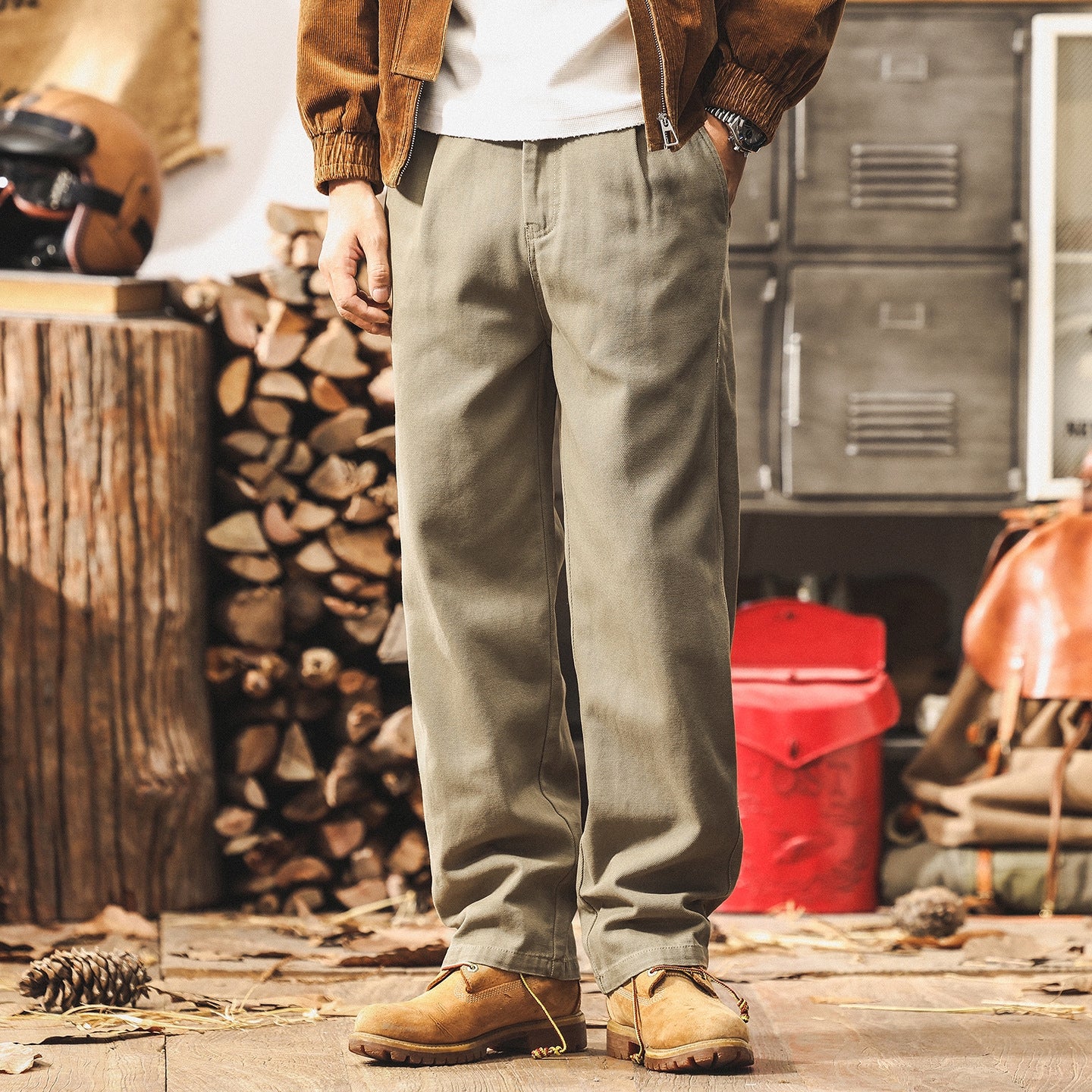 Relaxed Fit Denim Trousers