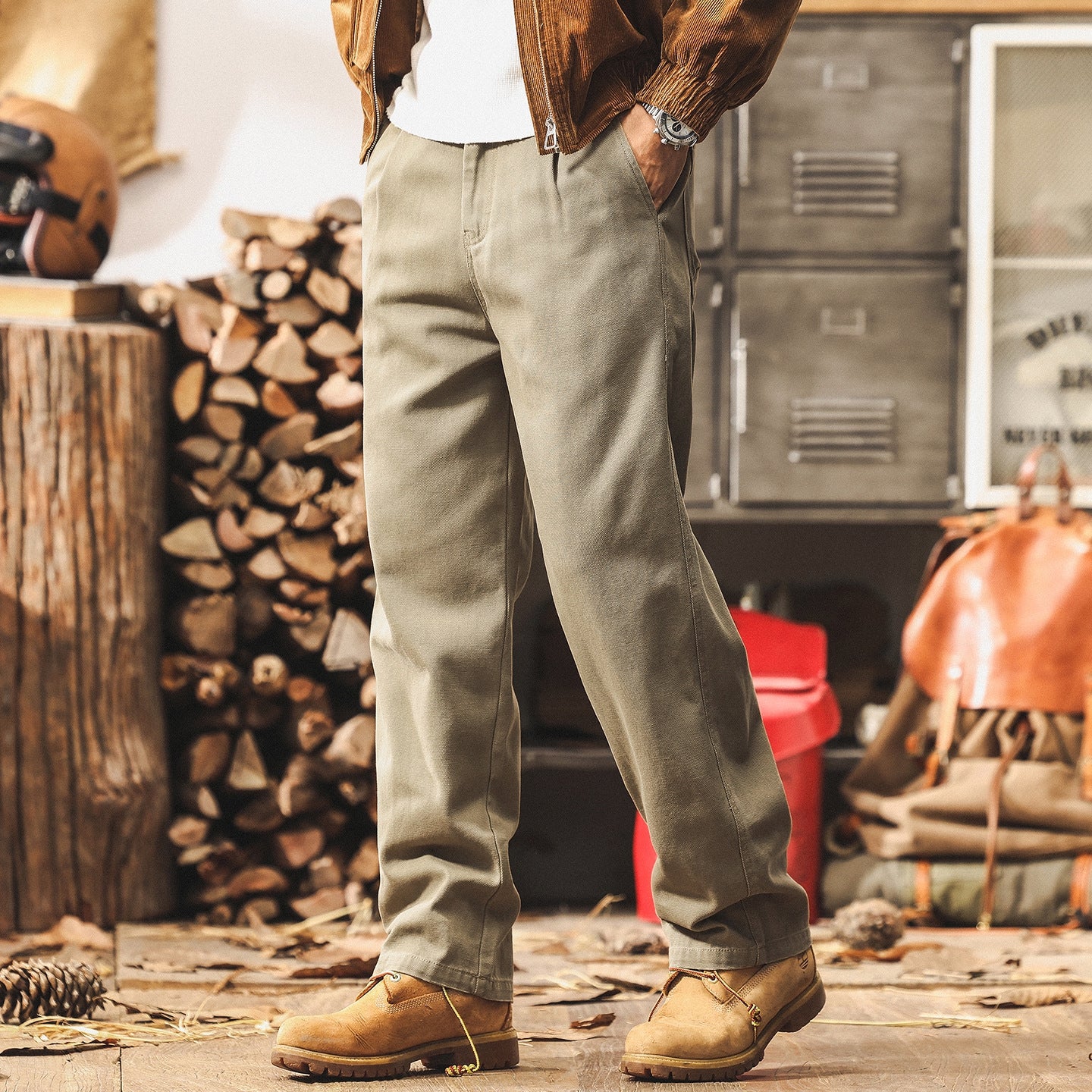 Relaxed Fit Denim Trousers