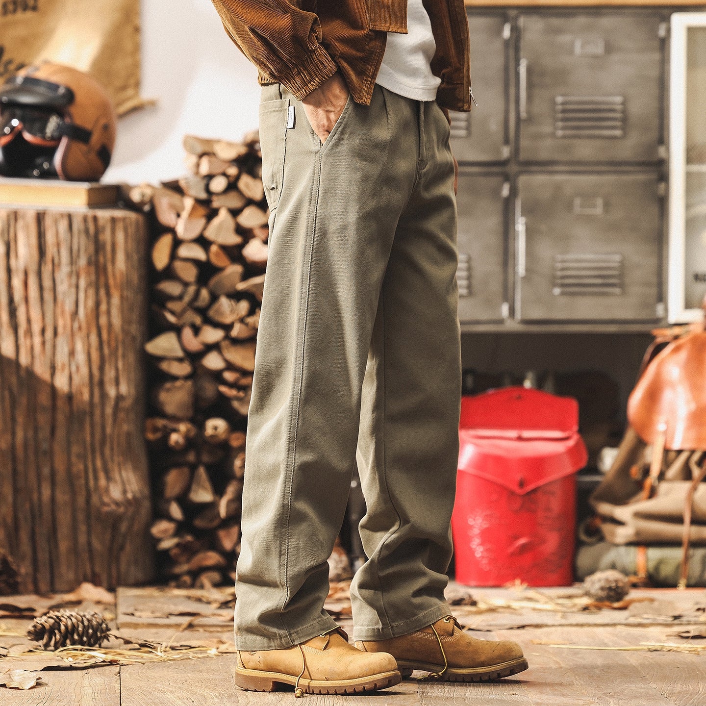 Relaxed Fit Denim Trousers