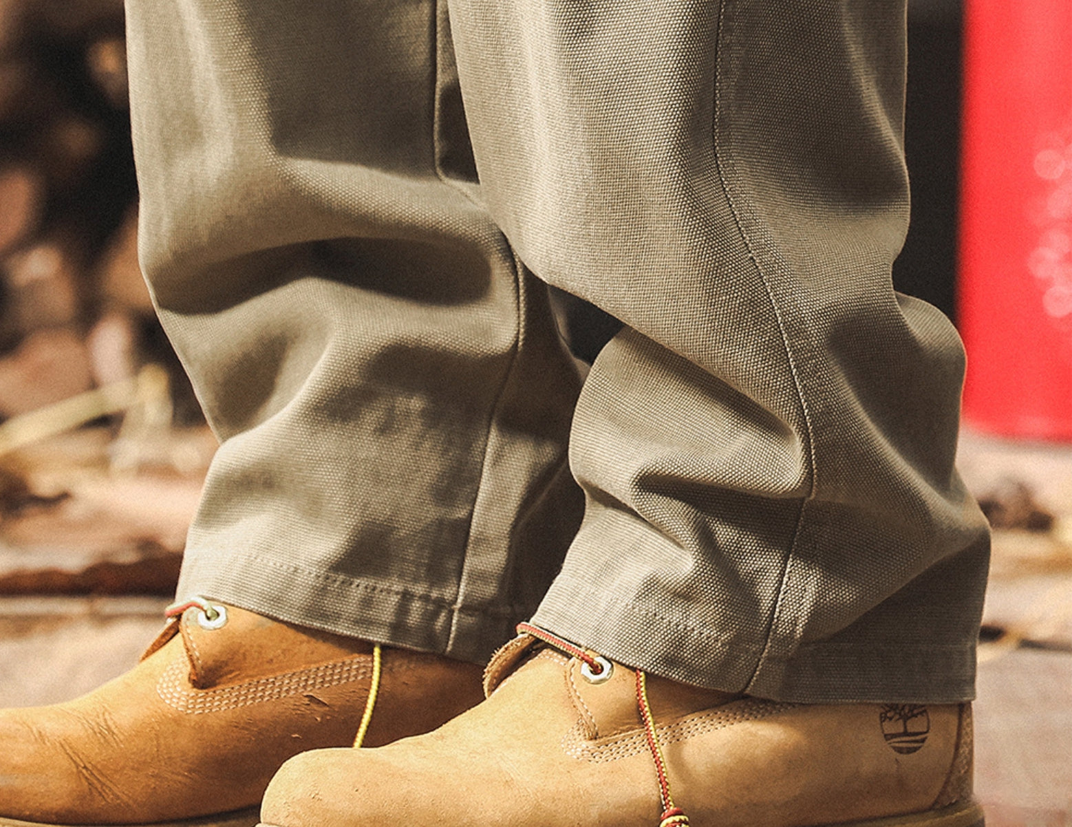 Relaxed Fit Denim Trousers