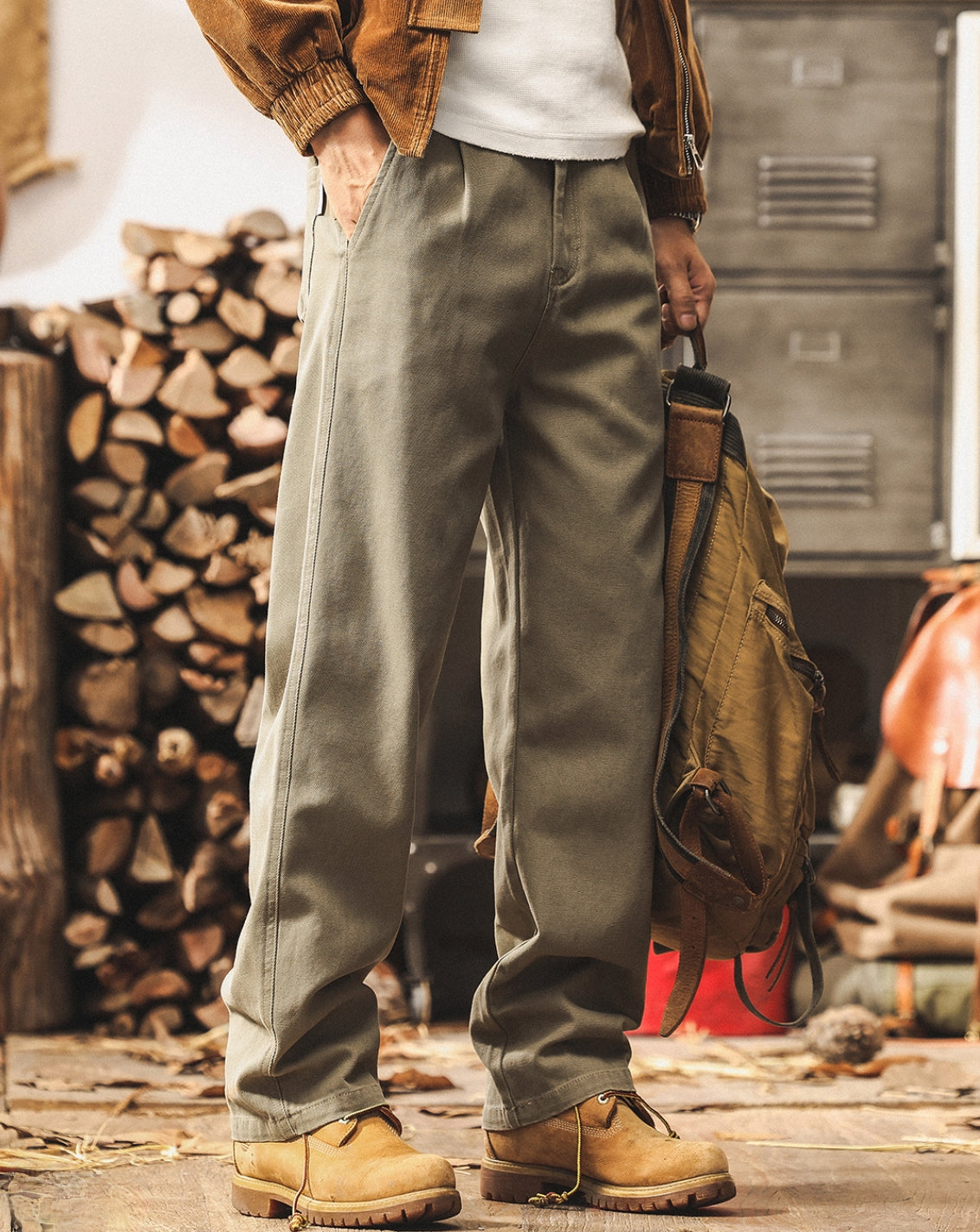 Relaxed Fit Denim Trousers