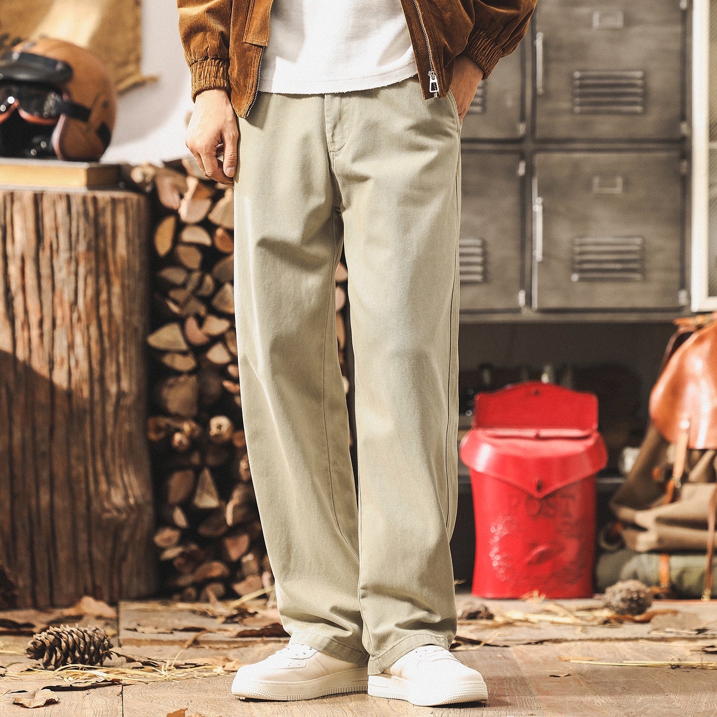 Lyocell Tencel Relaxed Fit Denim Pants