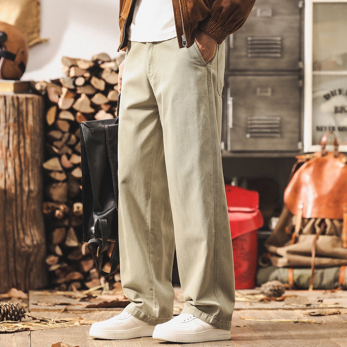Lyocell Tencel Relaxed Fit Denim Pants