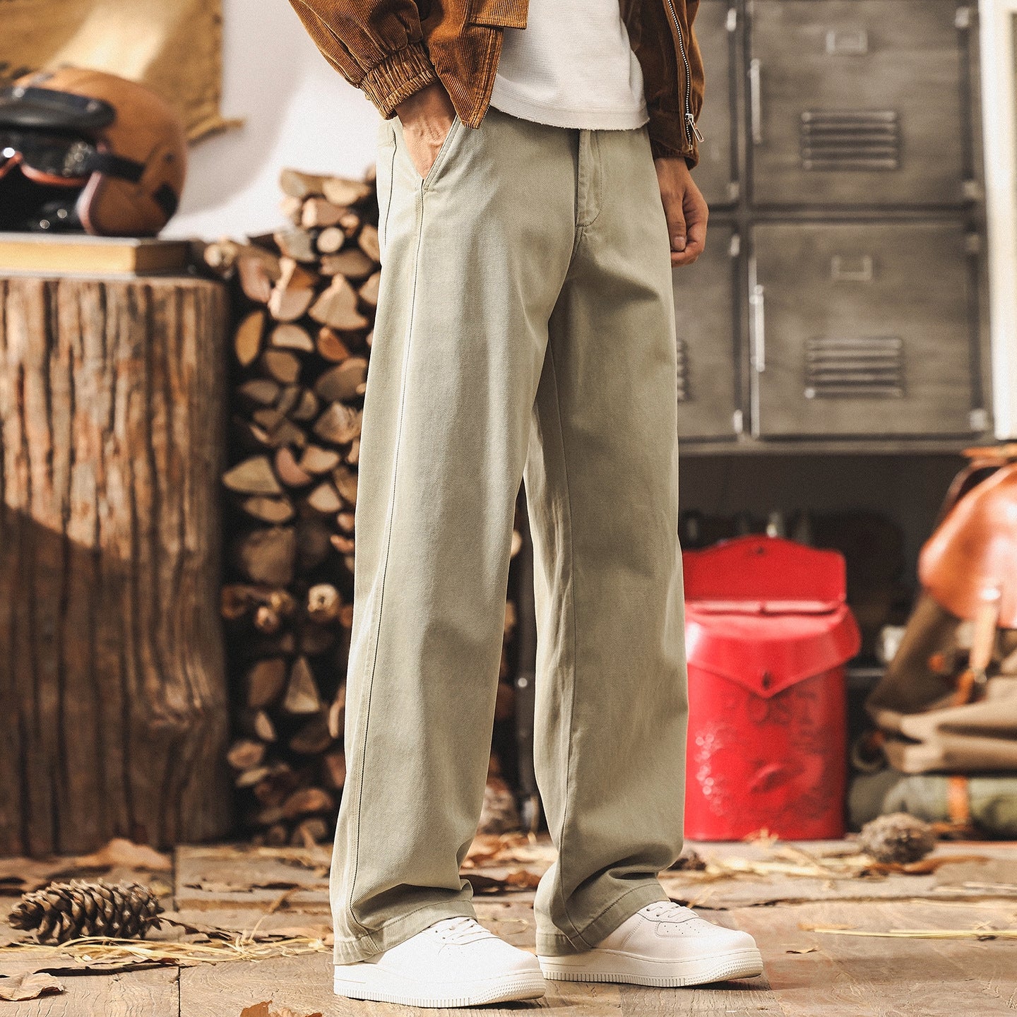 Lyocell Tencel Relaxed Fit Denim Pants