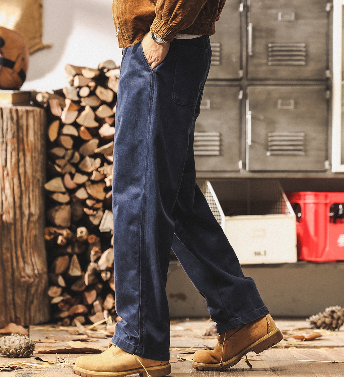 Lyocell Tencel Relaxed Fit Denim Pants