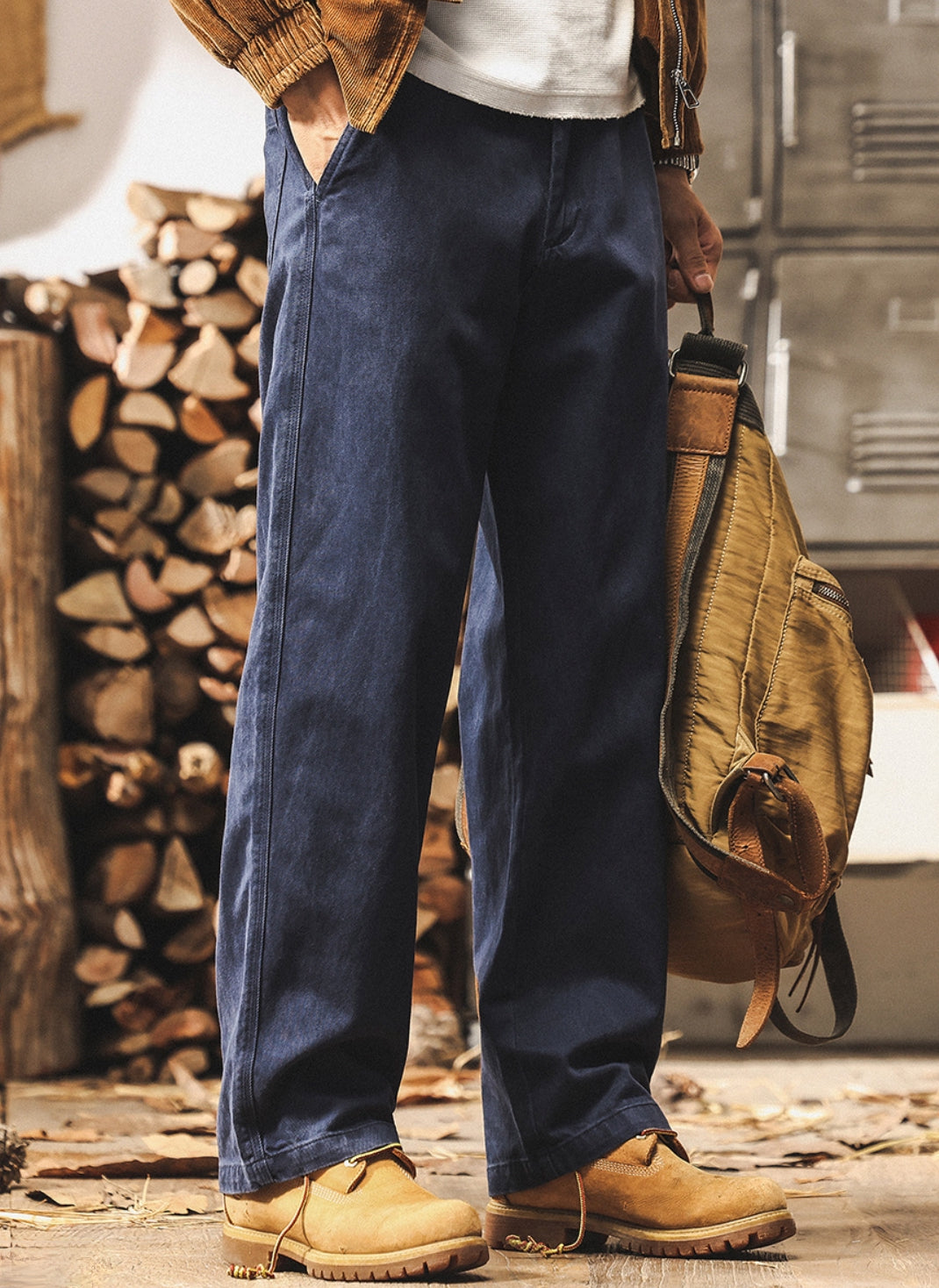 Lyocell Tencel Relaxed Fit Denim Pants
