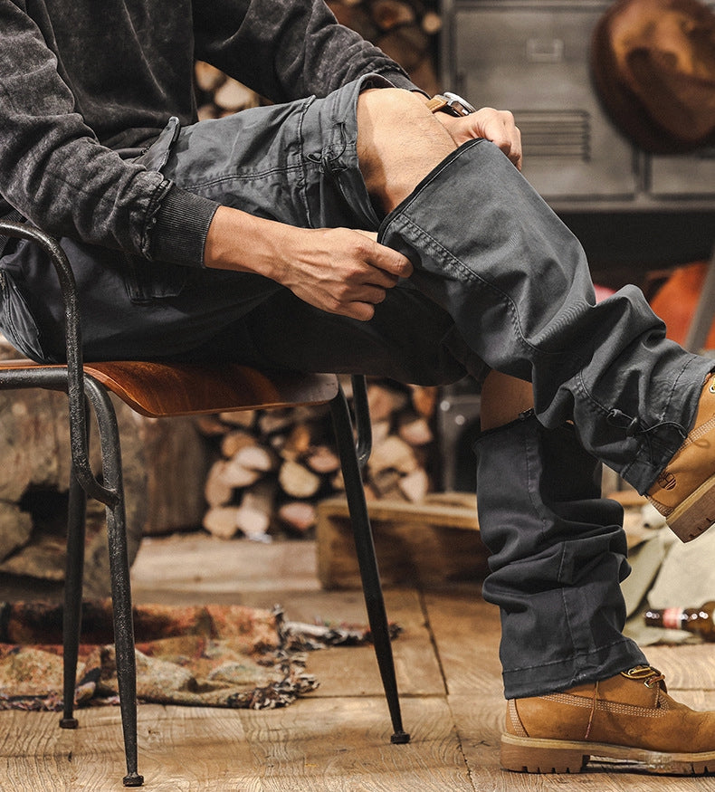 Detachable Cargo Combed Cotton Pants