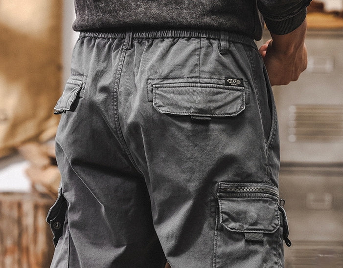 Detachable Cargo Combed Cotton Pants