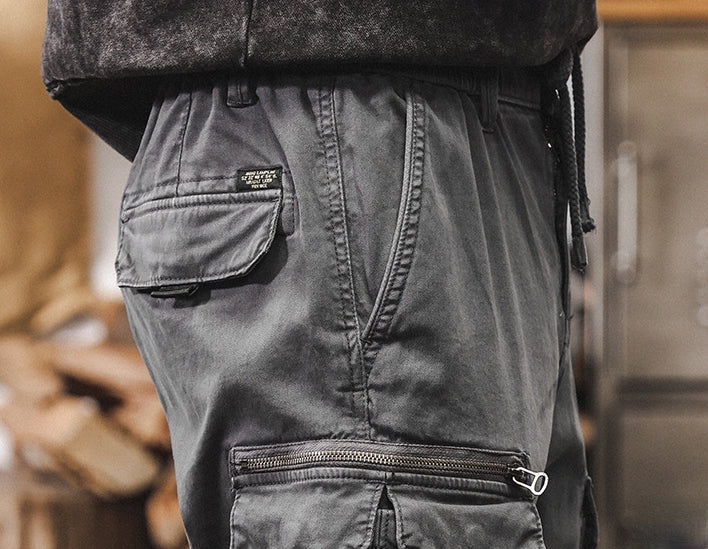 Detachable Cargo Combed Cotton Pants