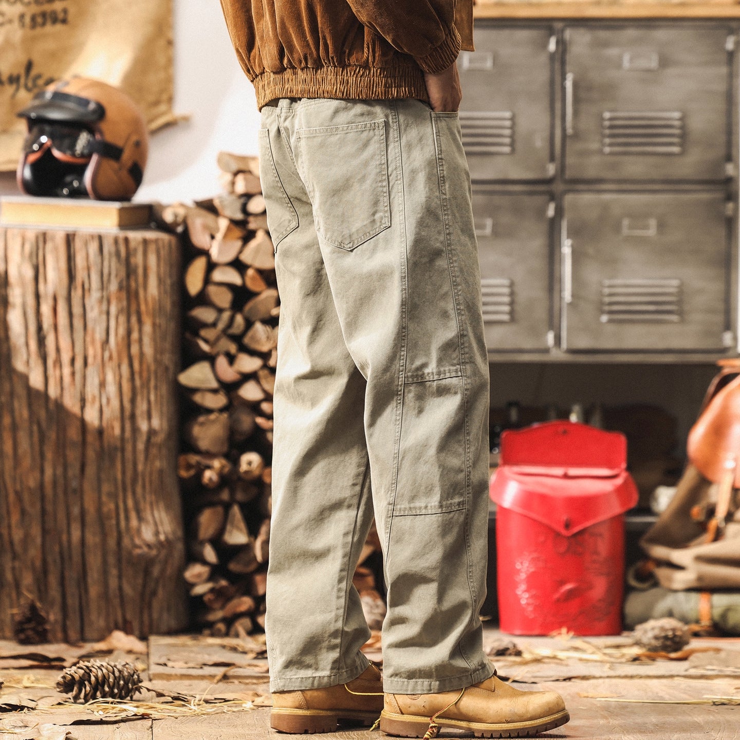 Double-Knee Panelled Relaxed Fit Denim