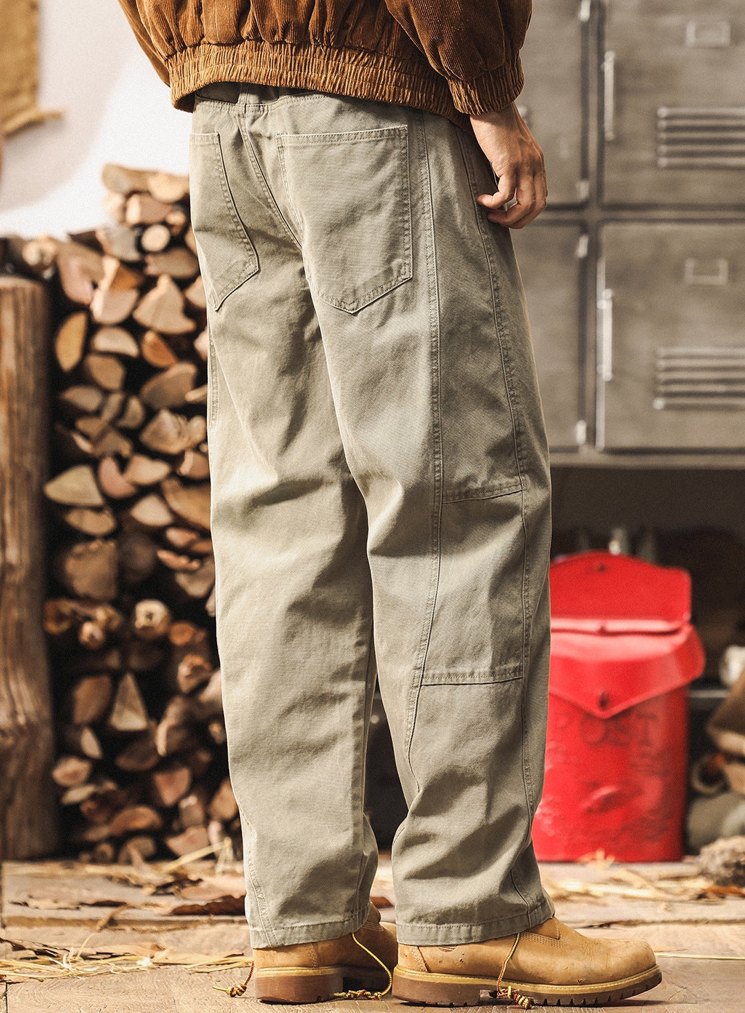 Double-Knee Panelled Relaxed Fit Denim