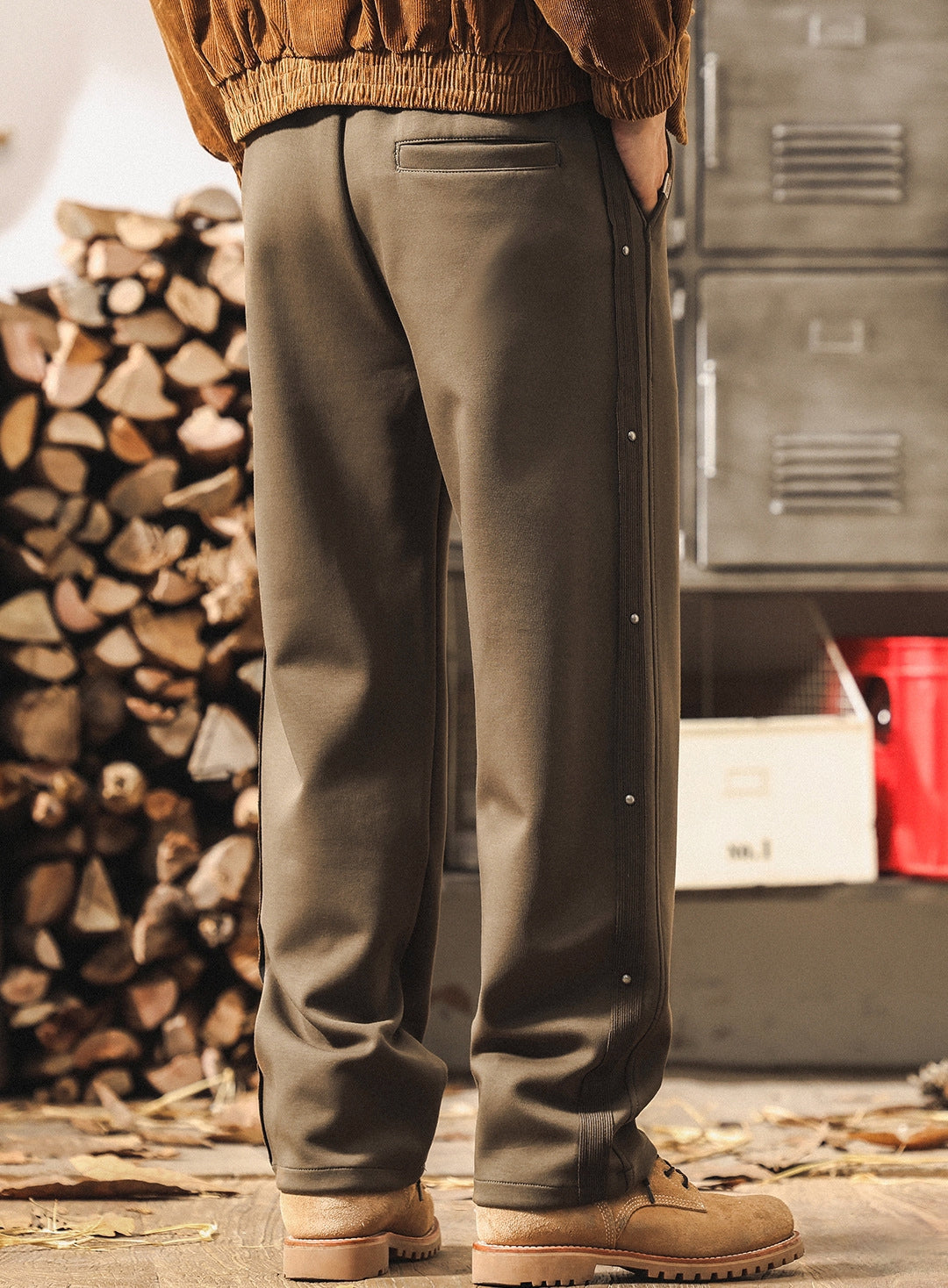 Snap-Side Button SweatPants