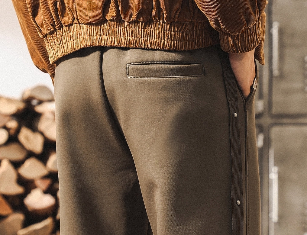 Snap-Side Button SweatPants