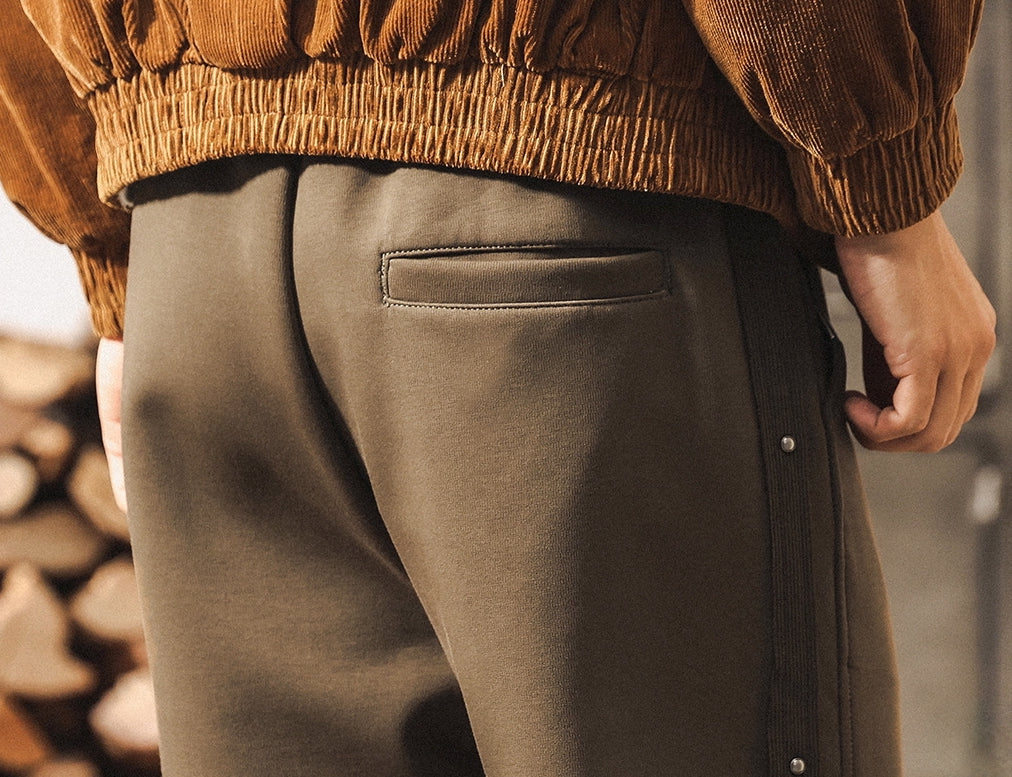 Snap-Side Button SweatPants