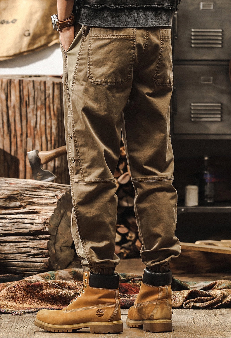 Snap-Side Cuffed Joggers