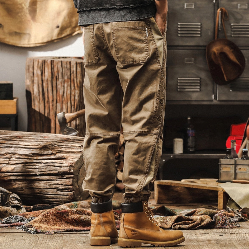 Snap-Side Cuffed Joggers