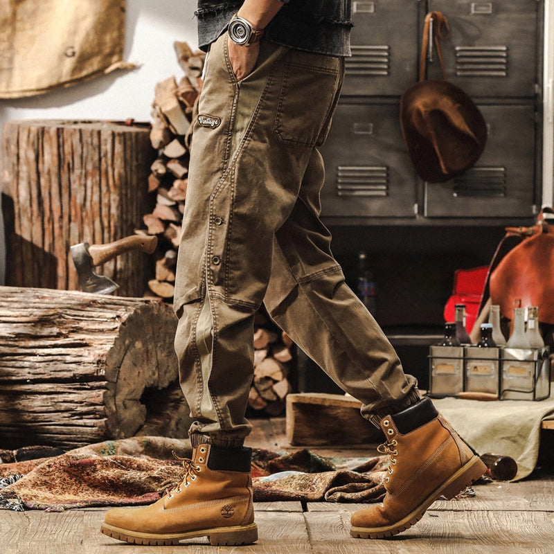 Snap-Side Cuffed Joggers