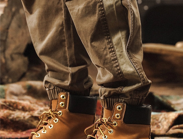 Snap-Side Cuffed Joggers