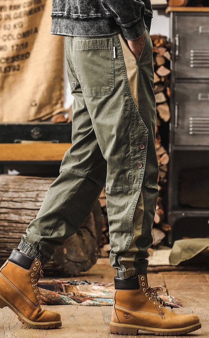 Snap-Side Cuffed Joggers