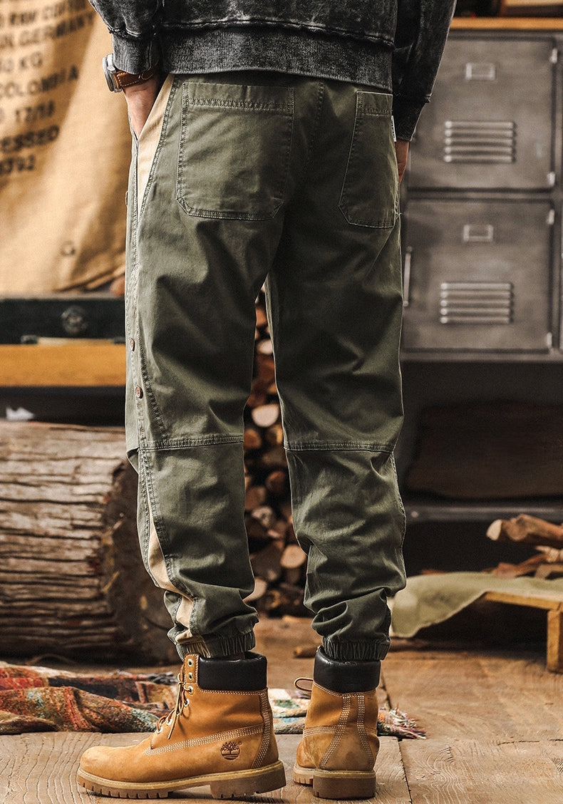 Snap-Side Cuffed Joggers