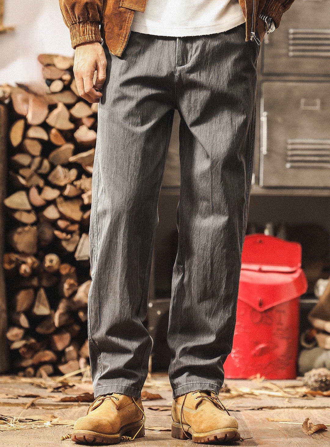 Distressed Patchwork Casual Cotton Trousers
