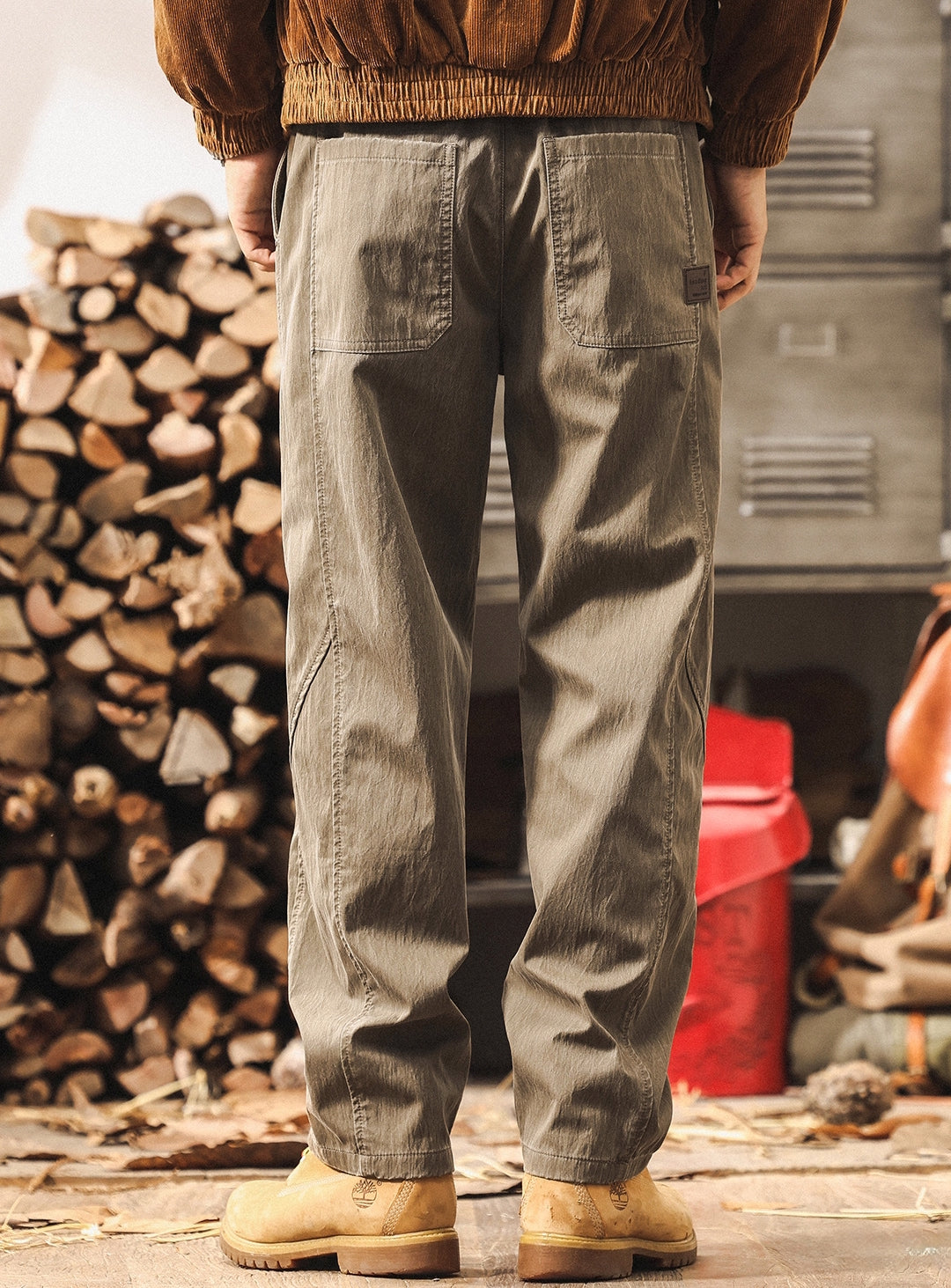 Distressed Patchwork Casual Cotton Trousers