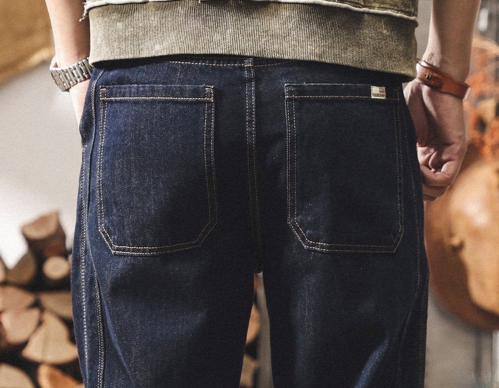 Washed Denim Pant - BLUE
