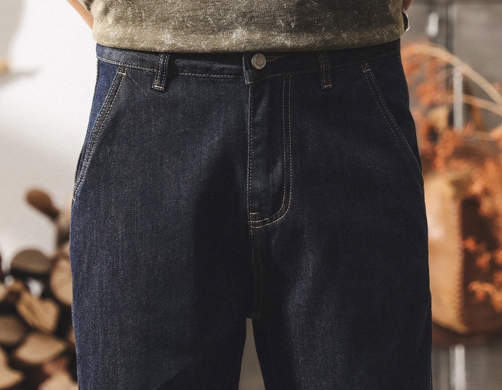 Washed Denim Pant - BLUE