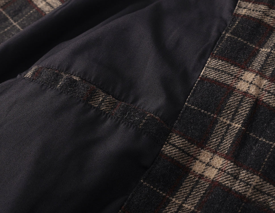 Heritage Plaid Wool Jacket - MOCHABROWN