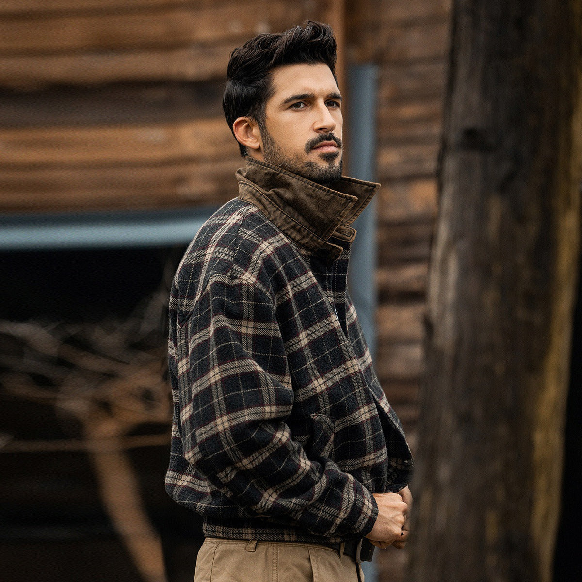 Heritage Plaid Wool Jacket - MOCHABROWN – T.H.E.N.D : Rugged Luxury