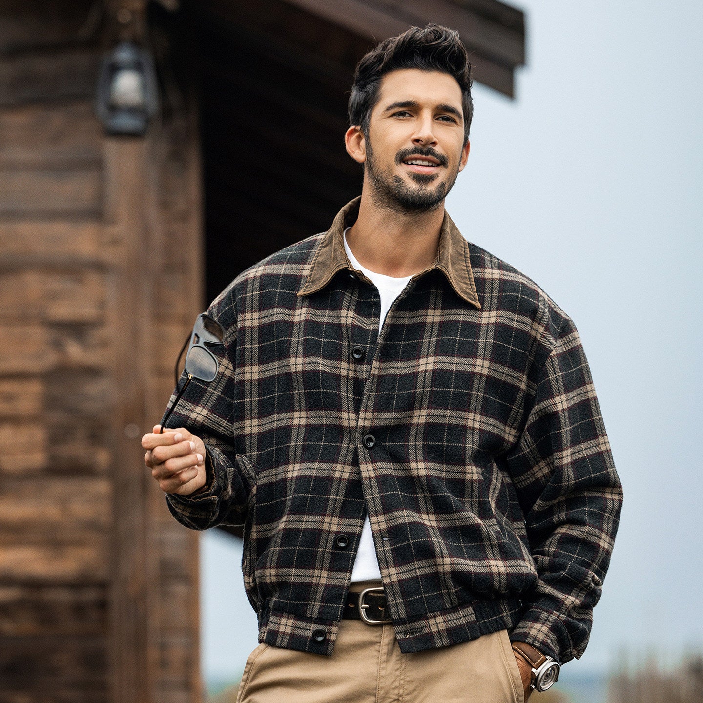 Heritage Plaid Wool Jacket - MOCHABROWN – T.H.E.N.D : Rugged Luxury