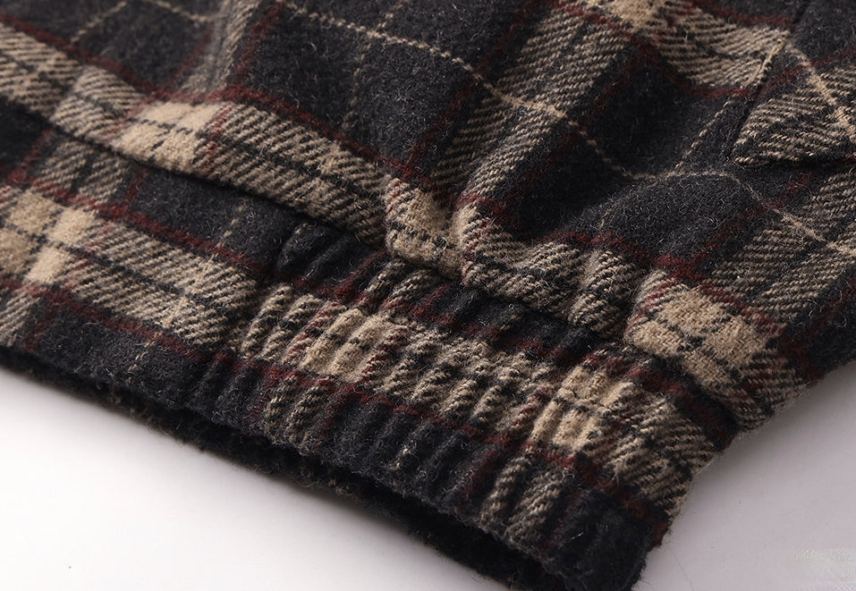 Heritage Plaid Wool Jacket - MOCHABROWN