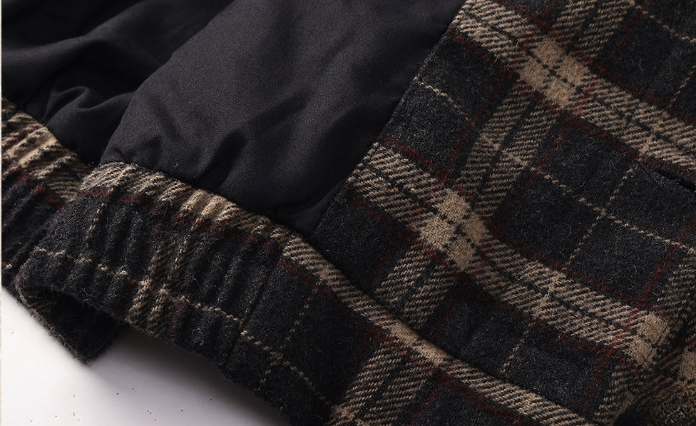 Heritage Plaid Wool Jacket - MOCHABROWN