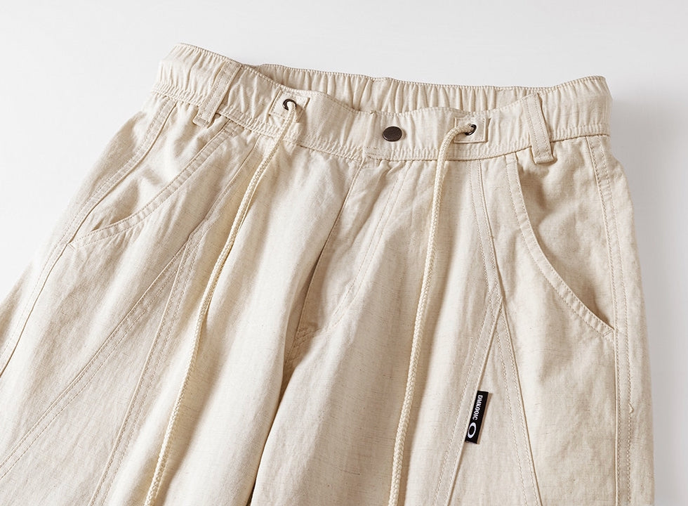 Old Harbour Linen Trousers in Sand Beige