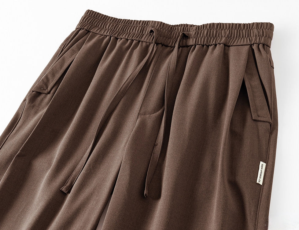 Soft Drape Lyocell Trousers in Cocoa Brown