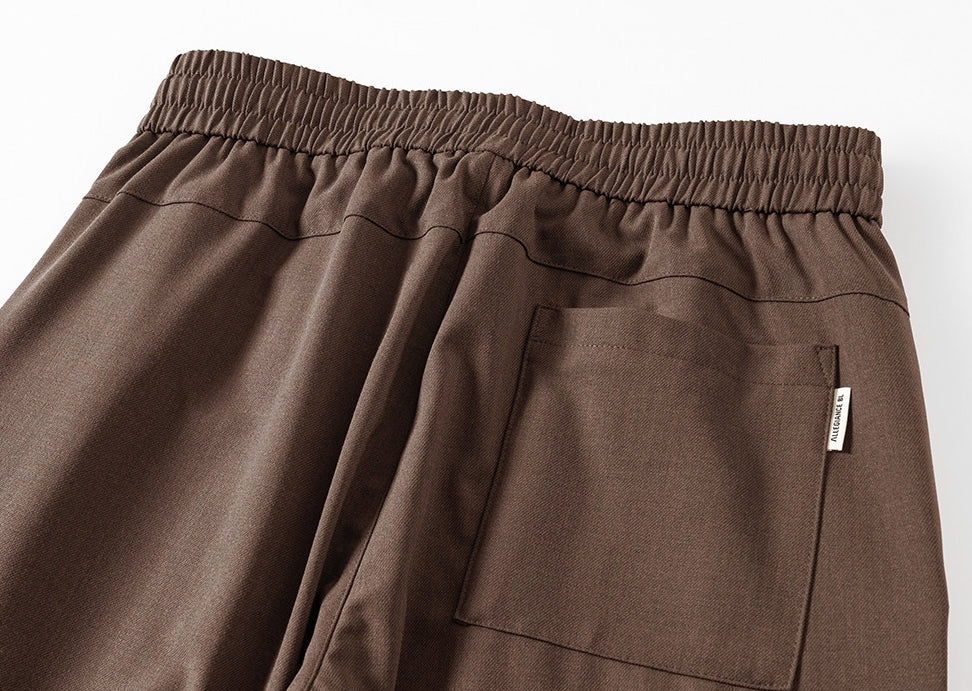 Soft Drape Lyocell Trousers in Cocoa Brown