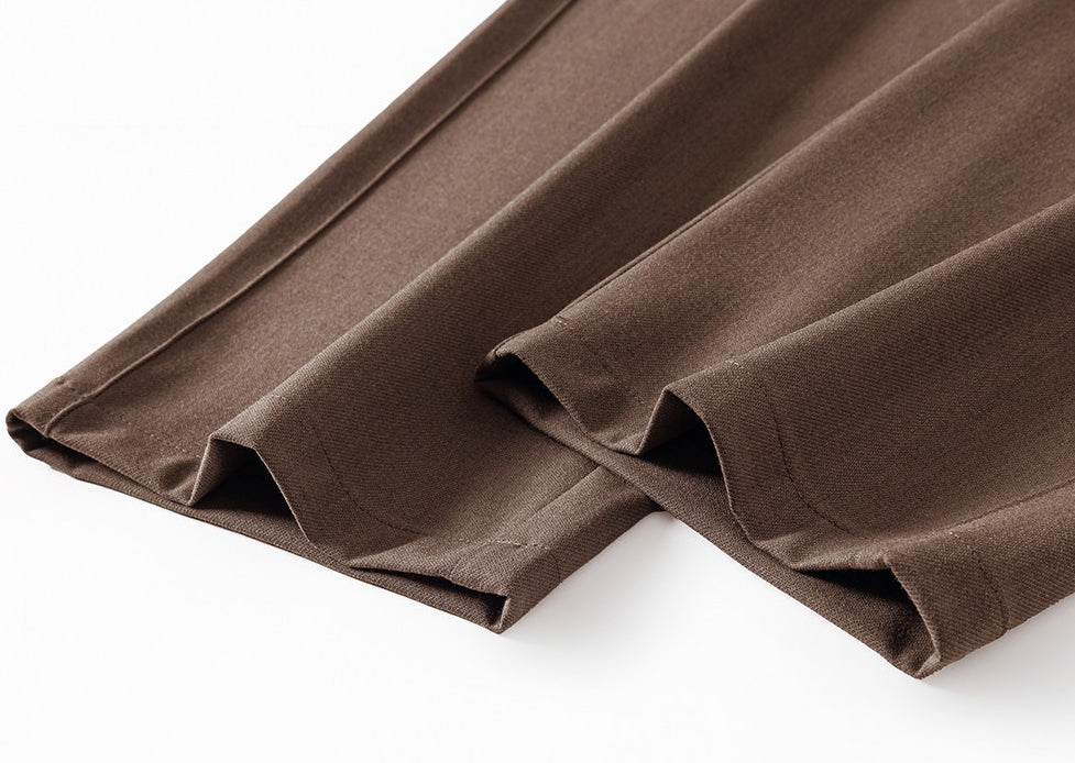 Soft Drape Lyocell Trousers in Cocoa Brown
