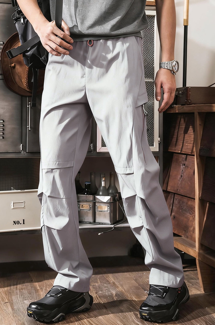 Quick Drying Paratrooper Pants in Lime White