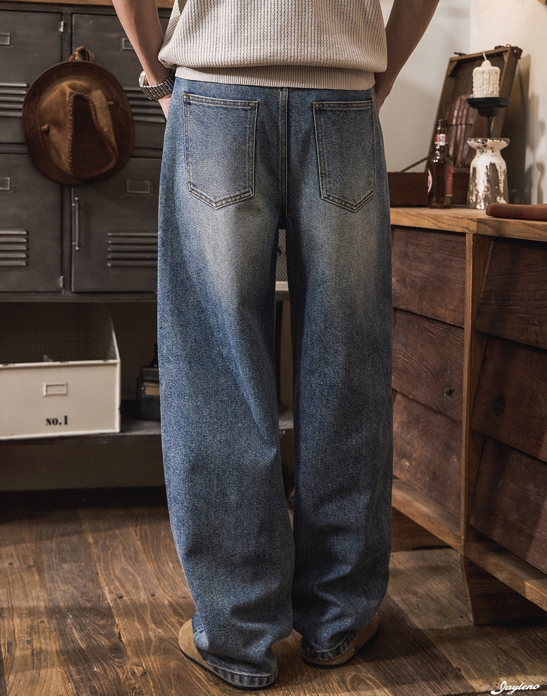 Summer Lightweight Lyocell Wide-Leg Jeans