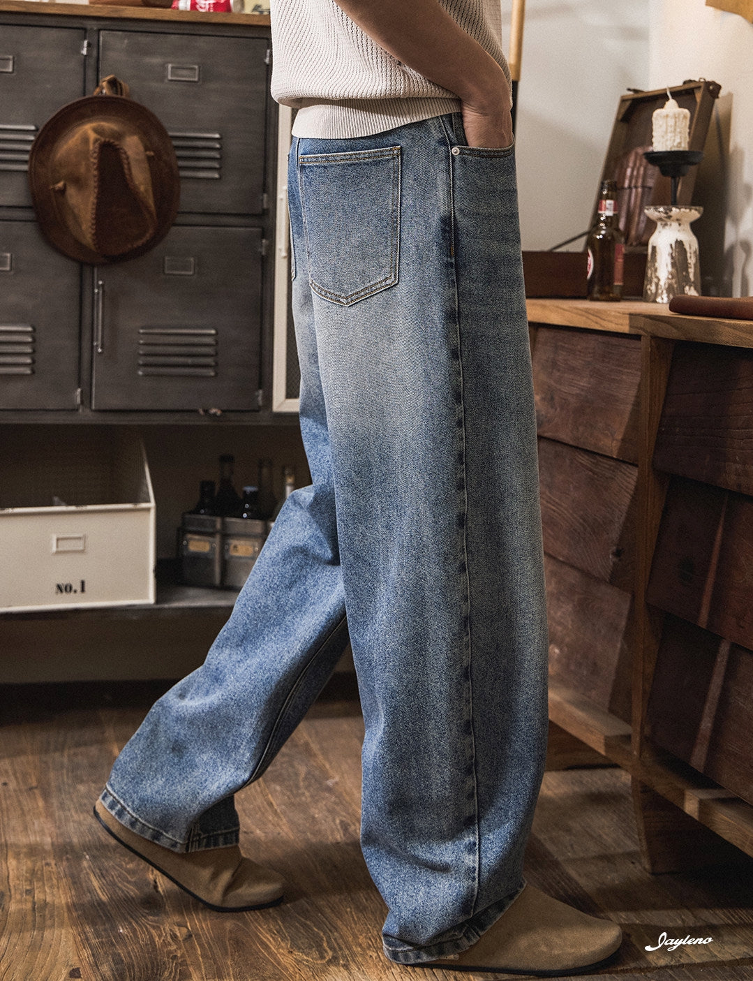 Summer Lightweight Lyocell Wide-Leg Jeans
