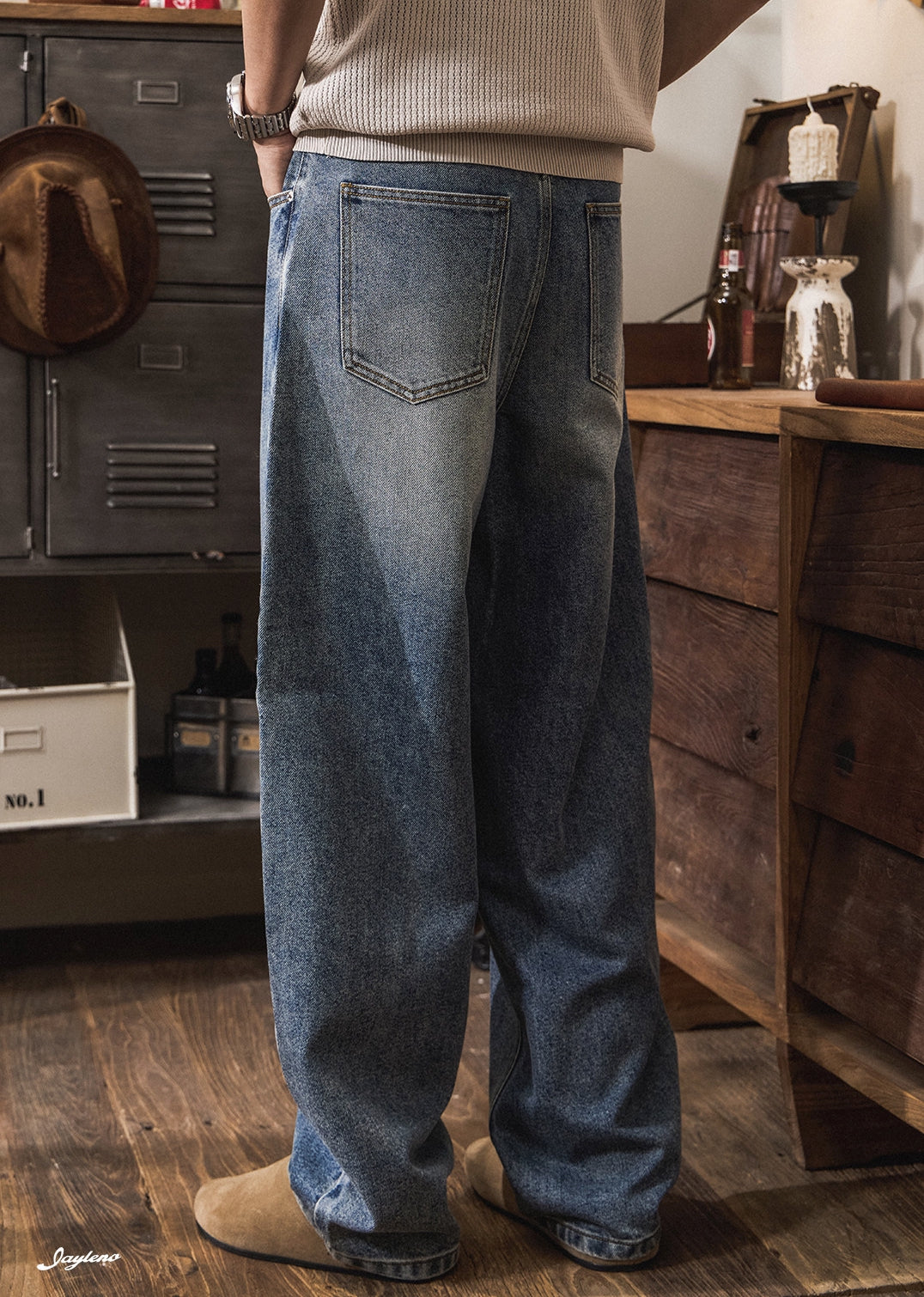 Summer Lightweight Lyocell Wide-Leg Jeans