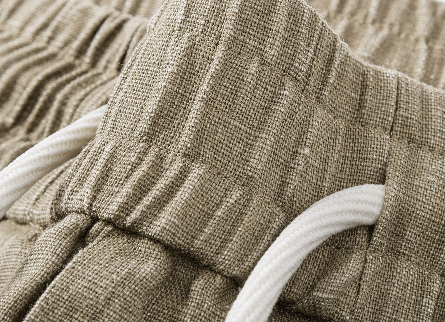 79.8% Lyocell Old Money Linen Pants in Hemp