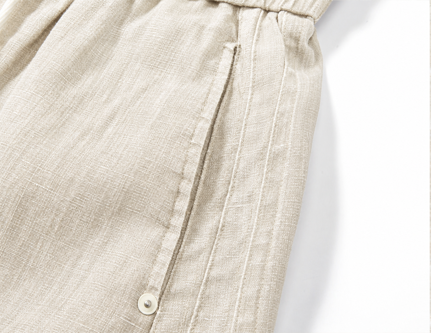 79.8% Lyocell Old Money Linen Pants in Hemp