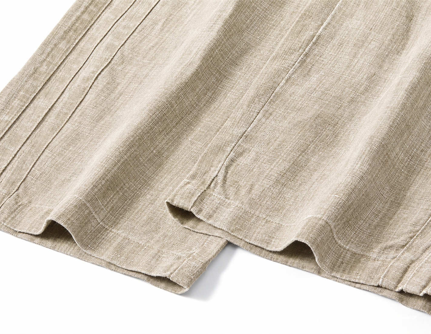 79.8% Lyocell Old Money Linen Pants in Hemp